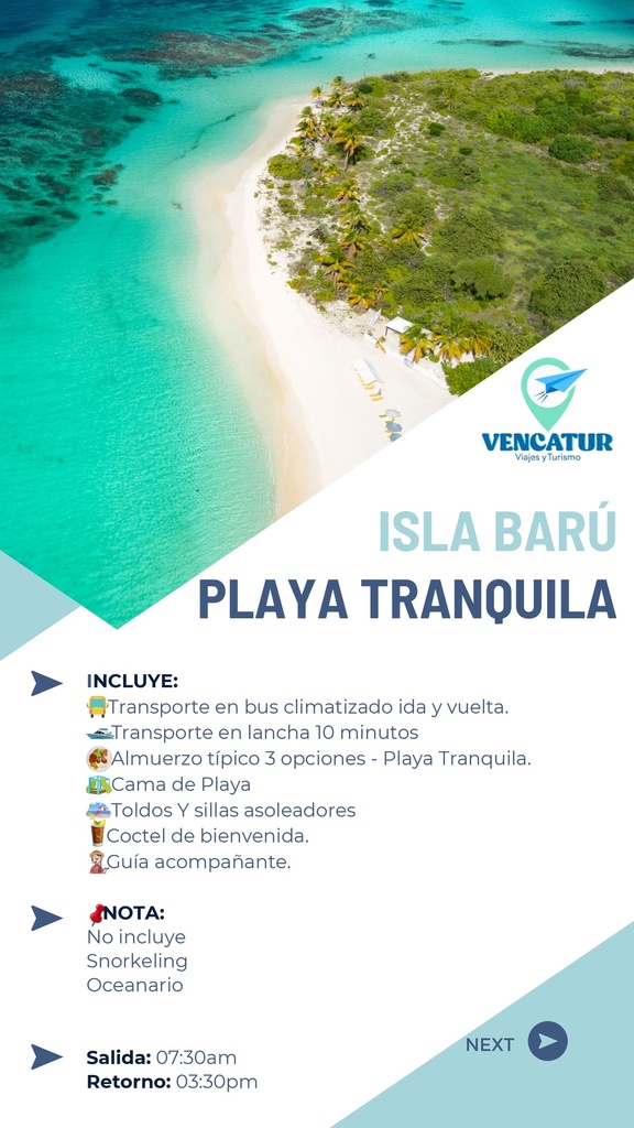 ISLA BARÚ PLAYA TRANQUILA